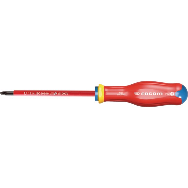 Tournevis Protwist Pozidriv Isole 1000V PZ2 LG 125 MM Facom référence fournisseur 1911064